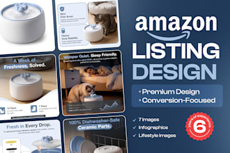design listing images and amazon a plus content