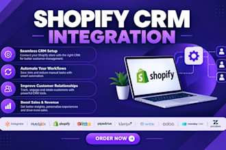integrate hubspot shopify zoho pipedrive klaviyo nimble oddo monday CRM zendesk