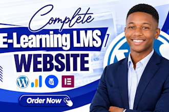 develop and customize wordpress lms website with learndash