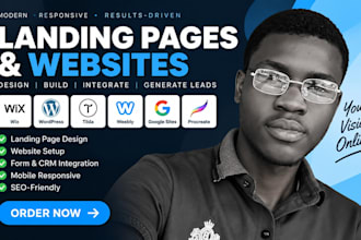 design wix procreate tilda weebly google site landing page wordpress integration