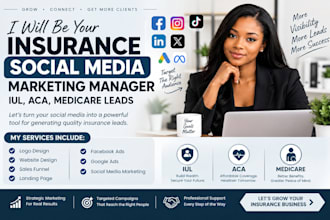 be your insurance social media marketing manager iul aca medicare leads