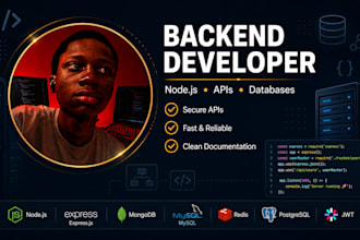 build a backend API using node js and express