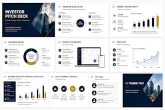 do powerpoint presentation google slides design pitch deck redesign on canva