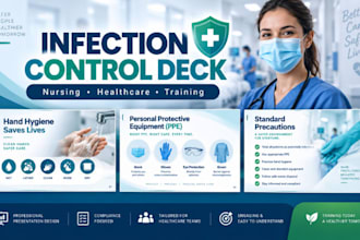 infection control training deck, compliance PPT for nursing and healthcare firms
