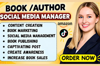 manage your author social media, booktok marketing, and book promotion
