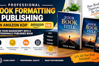 do book formatting book publishing on amazon KDP book publishing book promotion