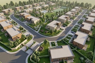 render 2d 3d architectural site plan, and  master plans