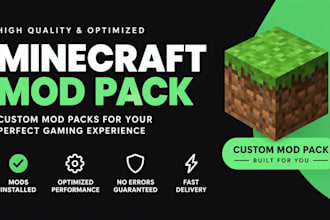 create, fix, optimize minecraft modpack, forge fabric neoforge server