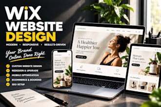 design wix website wix redesign wix landing page wix SEO wix online course