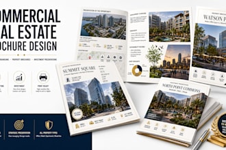 create commercial real estate offering memorandum and property brochures