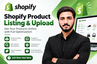 create and optimize shopify product listings