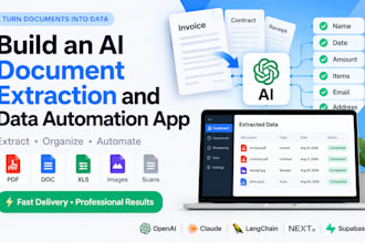 build an ai document extraction and data automation app
