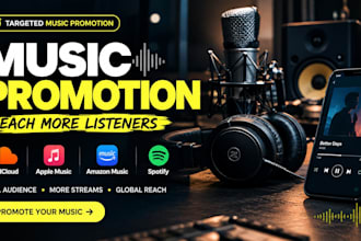 soundcloud music promotion apple music amazon music spotify music promotion