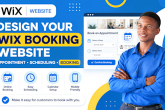 design or redesign wix booking website, appointment scheduling system