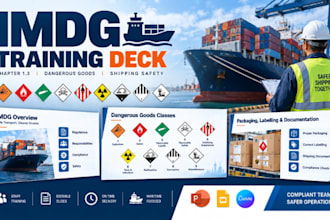 imdg chapter 13 training, dangerous goods presentation for shipping safety team