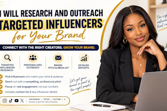 research and outreach targeted influencers for your brand