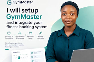 setup gymmaster and integrate your fitness booking system