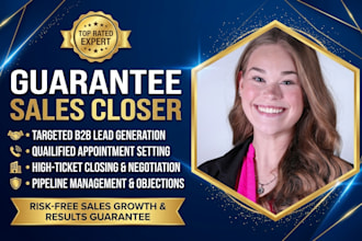 do guarantee sales closer lead generation cold caller and appointment setting