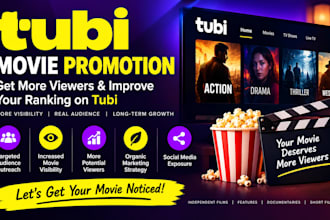 do organic tubi movie promotion to increase movie viewers and ranking