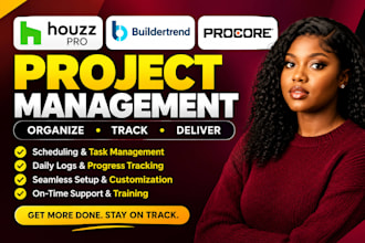 do houzz pro buildertrend procore project management, sheduling task, daily logs