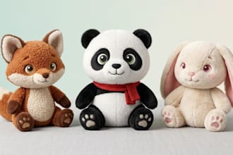 create handmade soft custom plush toy stuffed animals plushie crochet kawaii