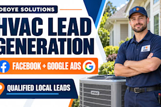 generate qualified hhvac leads with facebook and google ads for hvac contractors