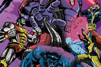 create a comic cover