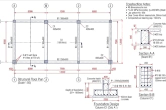 civil and structural engineering analysis design calculation and autocad drawing