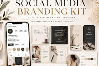 design italian full canva brand kit, brand identity, logo for coaches, founders