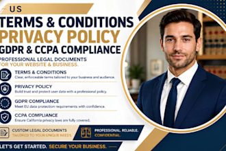 write terms and conditions privacy policy gdpr and ccpa compliance