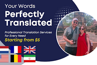 manually translate english, dutch, french and farsi