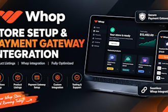 setup whop payment gateway product listing whop store integration