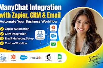 integrate manychat with zapier CRM and email automation tools