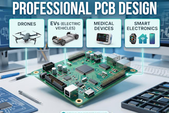develop pcb designs for drones, evs, medical devices, and smart electronics