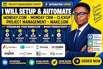setup monday crm monday com clickup project management, monday and make expert