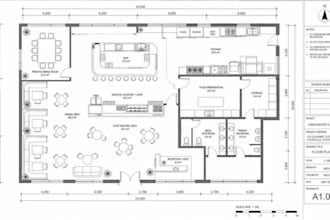 design your restaurant or cafe interior and space layout
