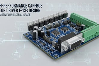 design pcb, motor driver circuit, and automotive can bus systems