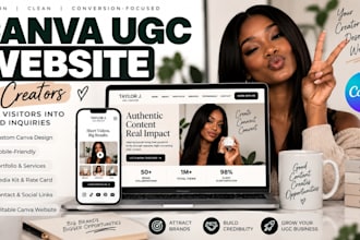 design a canva ugc website that turns visitors into brand inquiries
