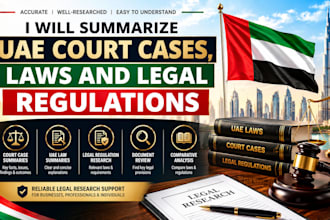 summarize uae court cases, laws and legal regulations