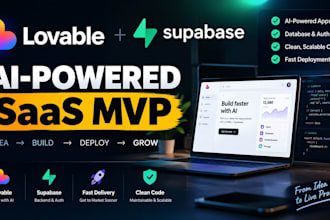 be your vibe coding expert to build saas mvp with lovable and supabase