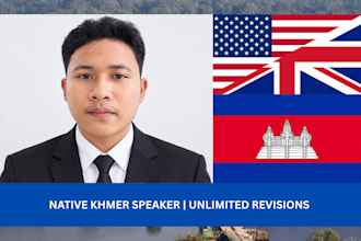 manually translate english to khmer with perfect grammar