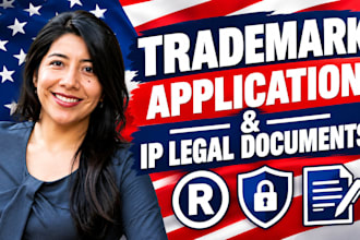 prepare trademark application, IP agreements and legal protection documents