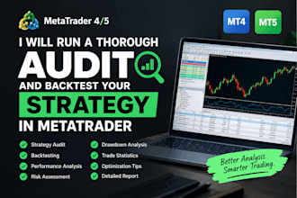 run thorough audit and backtest your strategy in meta trader