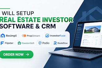 setup resimpli propstream investorfuse flipster freedomsoft podio realeflow crm