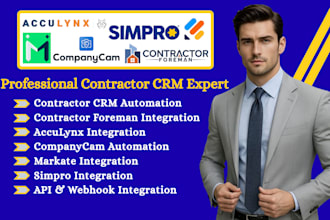 optimize contractor foreman acculynx companycam automation markate simpro crm