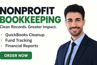 provide nonprofit bookkeeping, fund accounting and quickbooks cleanup