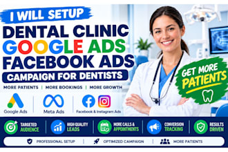 med dentists, healthcare, dentists med spa clinic fb ads google ads marketing