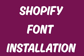 install a perfect shopify font
