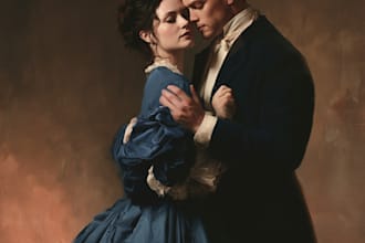 make an oil on canvas or acrylic painting