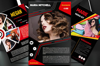 design one sheet artist epk band dj producer epk clickable music epk digital epk